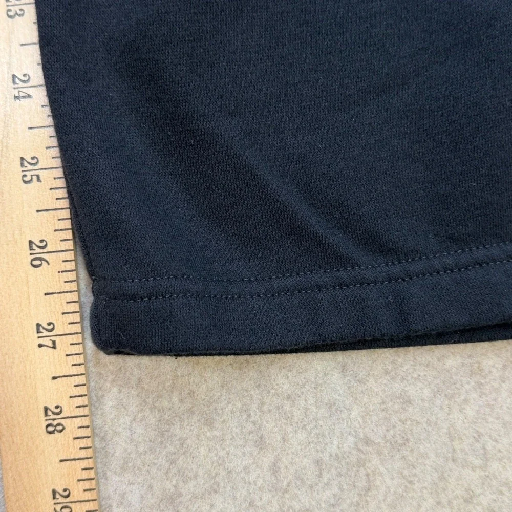 Adidas Mens XL Black Fleece Straight Leg Sweatpants Elastic Waist Pockets Sporty